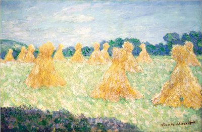 As Moças de Giverny, Efeito do Sol, 1894 de Claude Monet