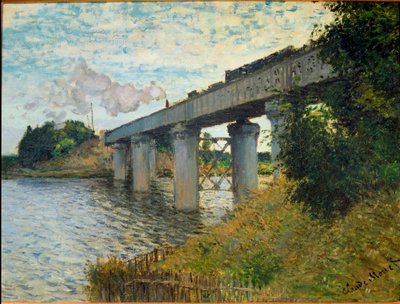 A ponte do caminho-de-ferro em Argenteuil de Claude Monet