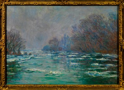 O debate perto de Vetheuil Pintura de Claude Monet (1840-1926) cerca de 1880 Dim 0,65 x 0,93 m Paris musee du Louvre Menção obrigatória: Doação Helene e Victor Lyon de Claude Monet