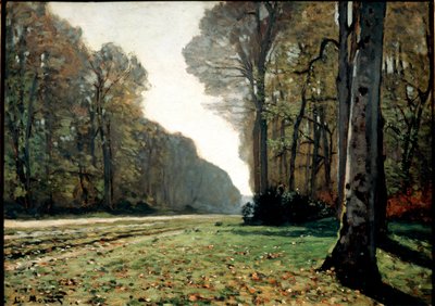O pavimento de Chailly (Fontainebleau), c.1865 (óleo sobre tela) de Claude Monet