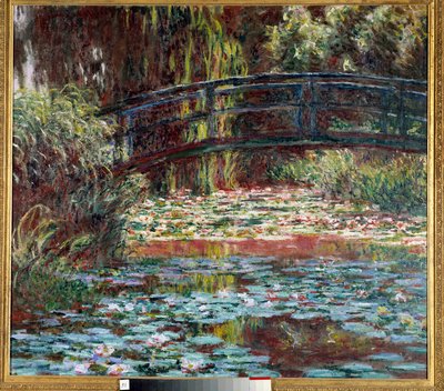 O lago dos nenúfares em Giverny de Claude Monet