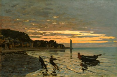 Reboque de um barco, Honfleur de Claude Monet