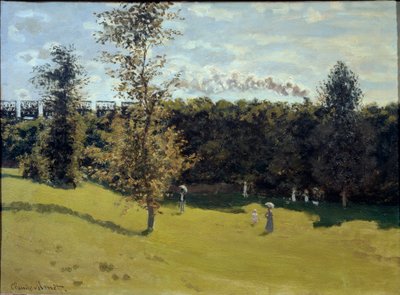 Trem no Campo, ca. 1870 (óleo sobre tela) de Claude Monet