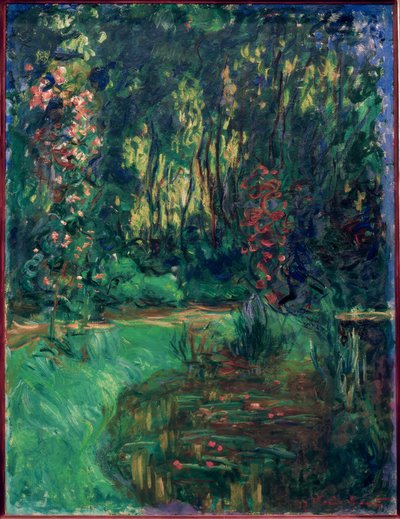 Um canto da lagoa Giverny de Claude Monet
