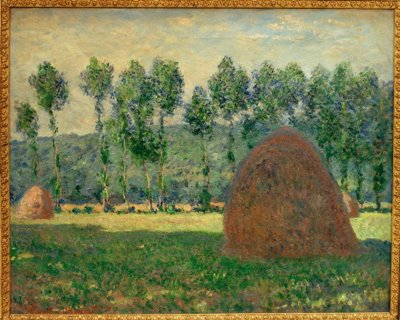 Uma pedra de moinho perto de Giverny de Claude Monet