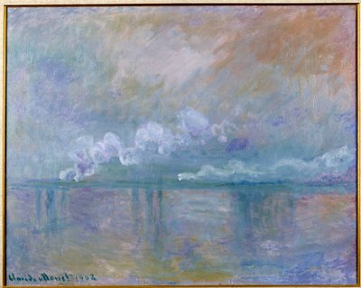 Vista da ponte Charing Cross em Londres de Claude Monet