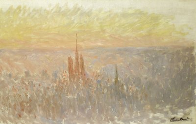 Vista de Rouen de Claude Monet