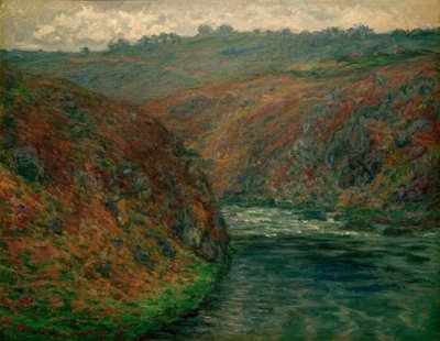 Vista em Creuse, tempo escuro de Claude Monet