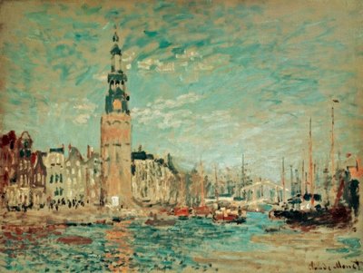 Vista da Torre Montalban, Amsterdã de Claude Monet