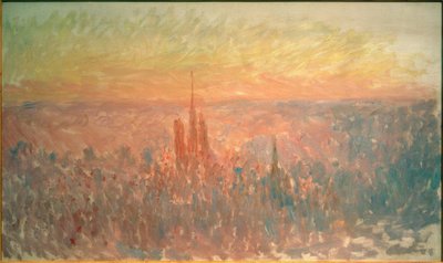 Vista geral de Rouen de Claude Monet