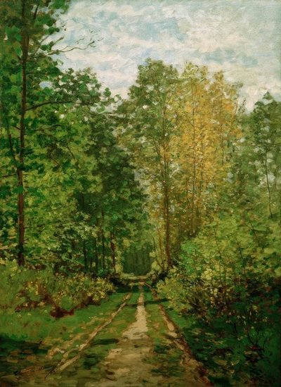 caminho da floresta de Claude Monet