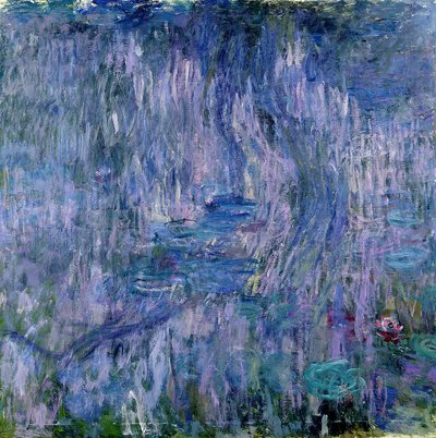 Nenúfares e Reflexos de um Salgueiro, 1916-19 (ver detalhe 414405) de Claude Monet