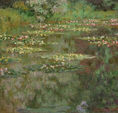 Nenúfares ou Lagoa dos Nenúfares (Nymphéas) 1904 (óleo sobre tela) de Claude Monet
