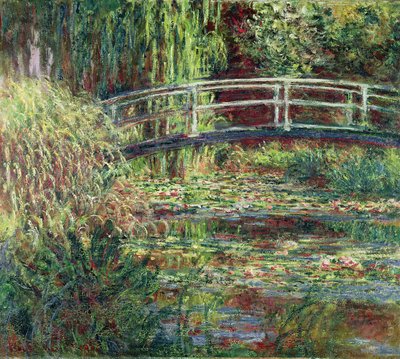 Lagoa de nenúfar, harmonia rosa O lago de nenúfar, harmonia rosa de Claude Monet
