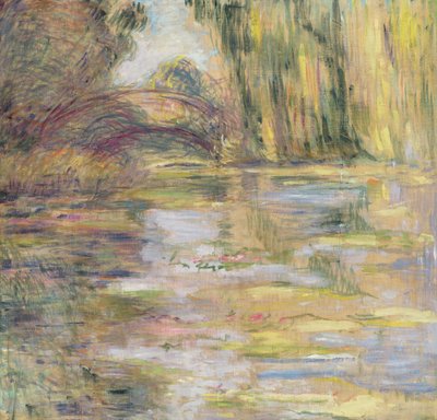 Lagoa de nenúfar: a ponte de Claude Monet