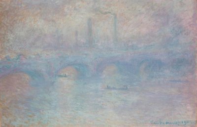 Ponte de Waterloo. Efeito nevoeiro de Claude Monet