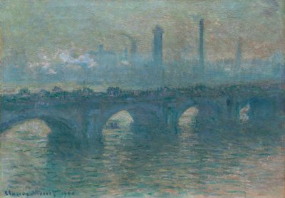 Ponte Waterloo, Tempo Cinzento de Claude Monet