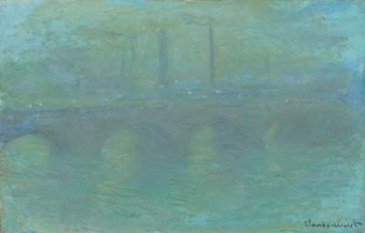 Waterloo Bridge, Londres, ao entardecer, 1904. de Claude Monet