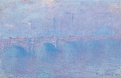 Ponte de Waterloo, efeito de brouillard de Claude Monet