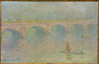Ponte de Waterloo, efeito do sol (Ponte de Waterloo, Sonne) de Claude Monet