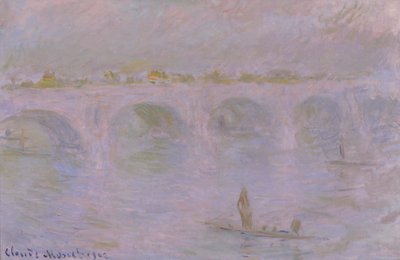 Ponte de Waterloo em Londres, 1902 de Claude Monet