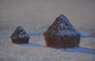 Trigos, Efeito Neve, Manhã, 1891 de Claude Monet