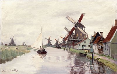 Moinho de vento na Holanda, 1871 de Claude Monet