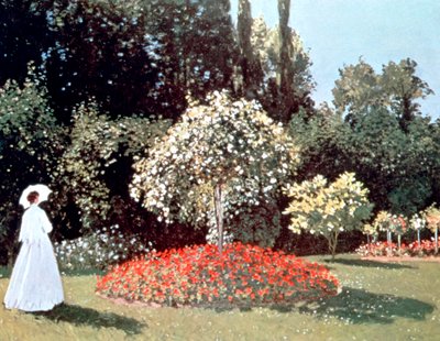 Mulher no jardim, Sainte Adresse, 1867 de Claude Monet