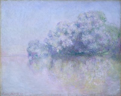 Ilha aux Orties perto de Vernon, 1897 de Claude Monet