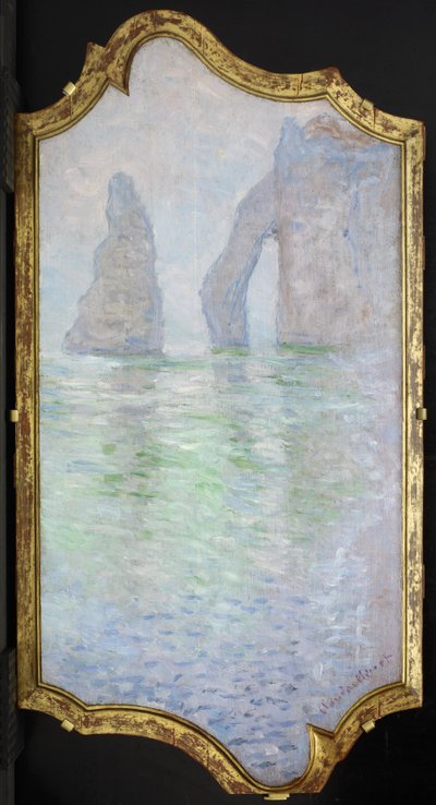 Étretat, Agulha e o Portão de Aval, 1885-1886 de Claude Monet