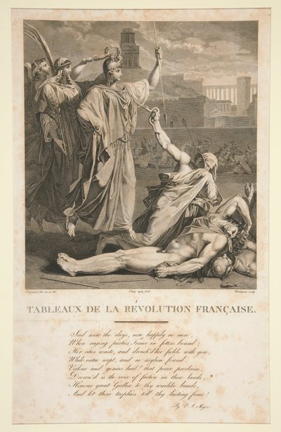 Pinturas da Revolução Francesa de Claude Nicolas Malapeau