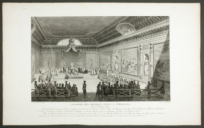 Assembleia de pessoas notáveis, realizada em Versalhes, da série Tableaux historiques de la Révolution française de Claude Niquet