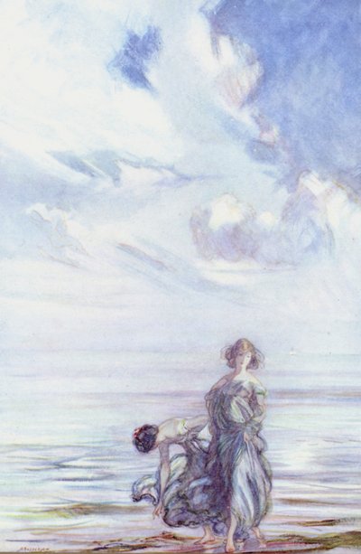John Keats, Sonnet para G A W (cor litho) de Claude Shepperson