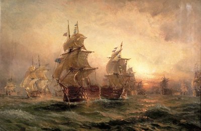 A noite de Trafalgar, 1890 de Claude T. Stanfield Moore