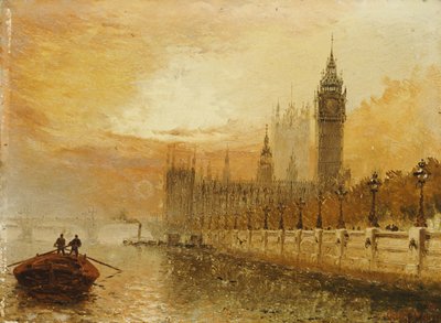 Vista de Westminster do Tamisa de Claude T. Stanfield Moore