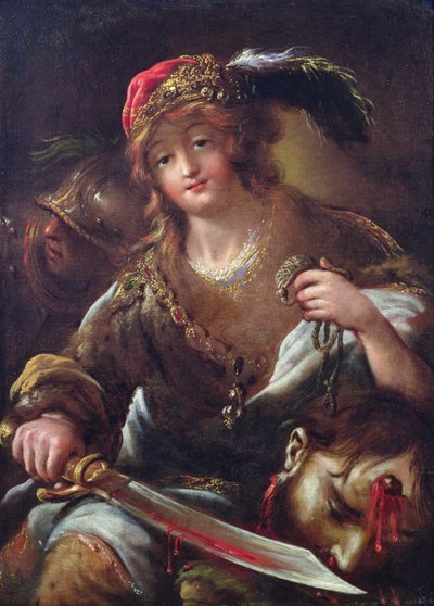 Davi com a cabeça de Golias, c.1640 de Claude Vignon