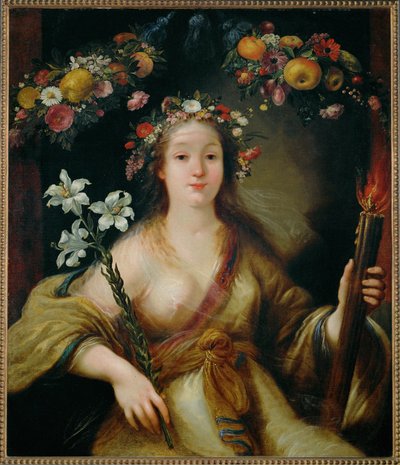 Flora ... (pintura sobre tela) de Claude Vignon