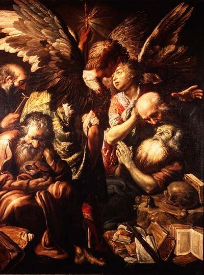 A Morte de Santo António (óleo sobre tela) de Claude Vignon