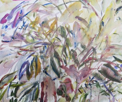 Folhas I, 2011 (acrílico sobre tela) de Claudia Hutchins Puechavy