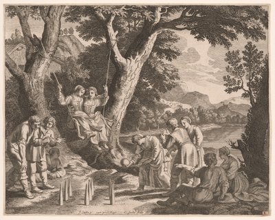 Um jogo de Boule, Prato 9 de Pastorales de Claudine Bouzonnet Stella