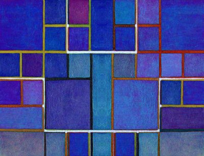 Grelhas azuis abstratas de Claudio Boczon