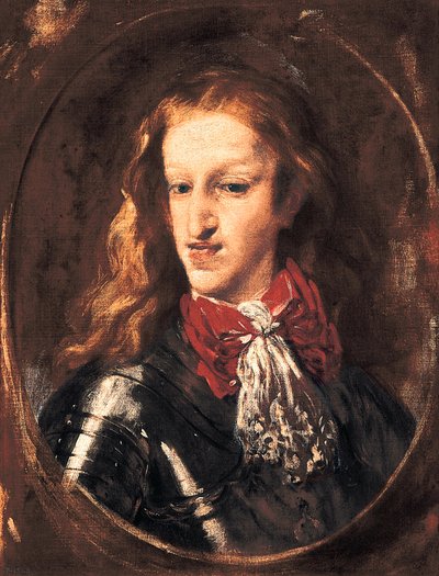 Retrato de Carlos II (1661-1700) Rei de Espanha. Pintura de Claudio Coello (1642-1693) de Claudio Coello