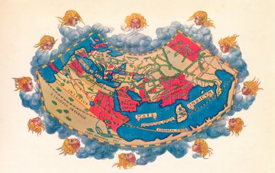 Mapa do Mundo de Ptolomeu c.D. 150. 1912 de Claudius Ptolemy