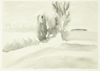 paisagem com árvores de Claus Johansen