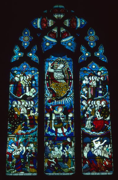 Janela ocidental representando o Juízo Final por Clayton e Bell, c.1860 (vitral) de Clayton & Bell