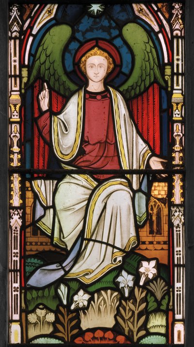 Anjo no túmulo, c.1866 (vitral) de Clayton and Bell Clayton and Bell
