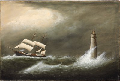 Navios que passam a luz de Minot de Clement Drew