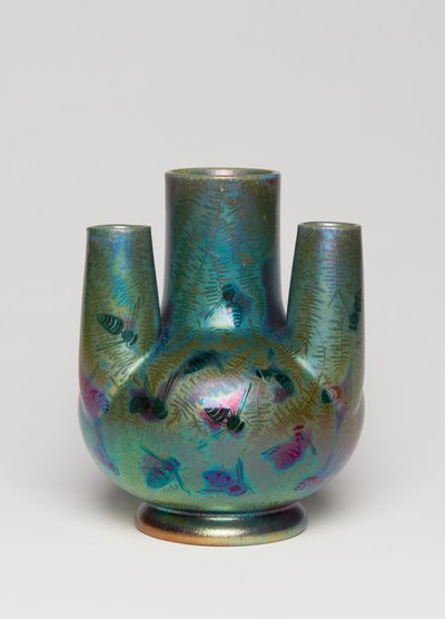 Vaso, c.1900 (faiança vitrificada) de Clement Massier