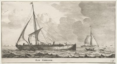 Vários navios e vistas de Amsterdã (Verscheÿde Schepen en Gesichten van Amstelredam), Parte II: A Merchantman de Clement de Jonghe