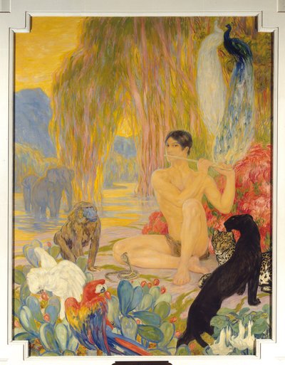 A Pintura Zoológica de Clementine Helene (Clementine-Helene) Dufau (1869-1937) Paris do século XX. A Sorbonne de Clementine Helene Dufau